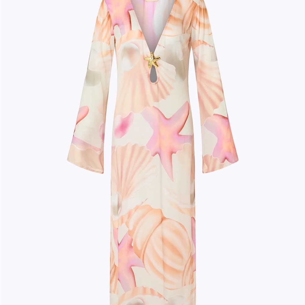 NEVER WORN TAGS ON CIN CIN Hotline' Seastar Maxi Dress - Tahiti Pink size M